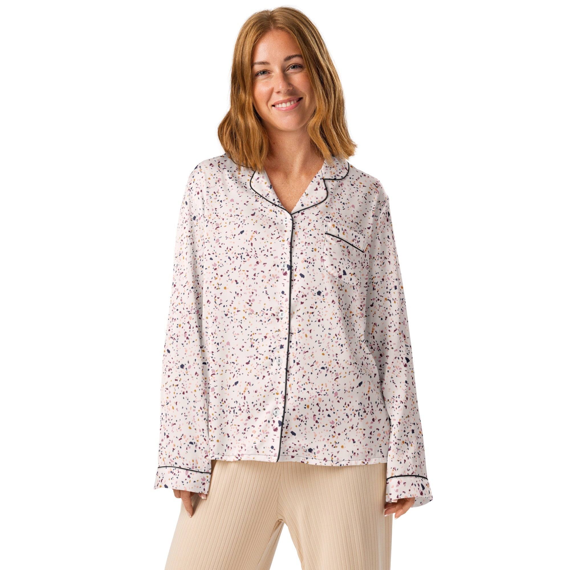Women’s long sleeve pajama top pants set