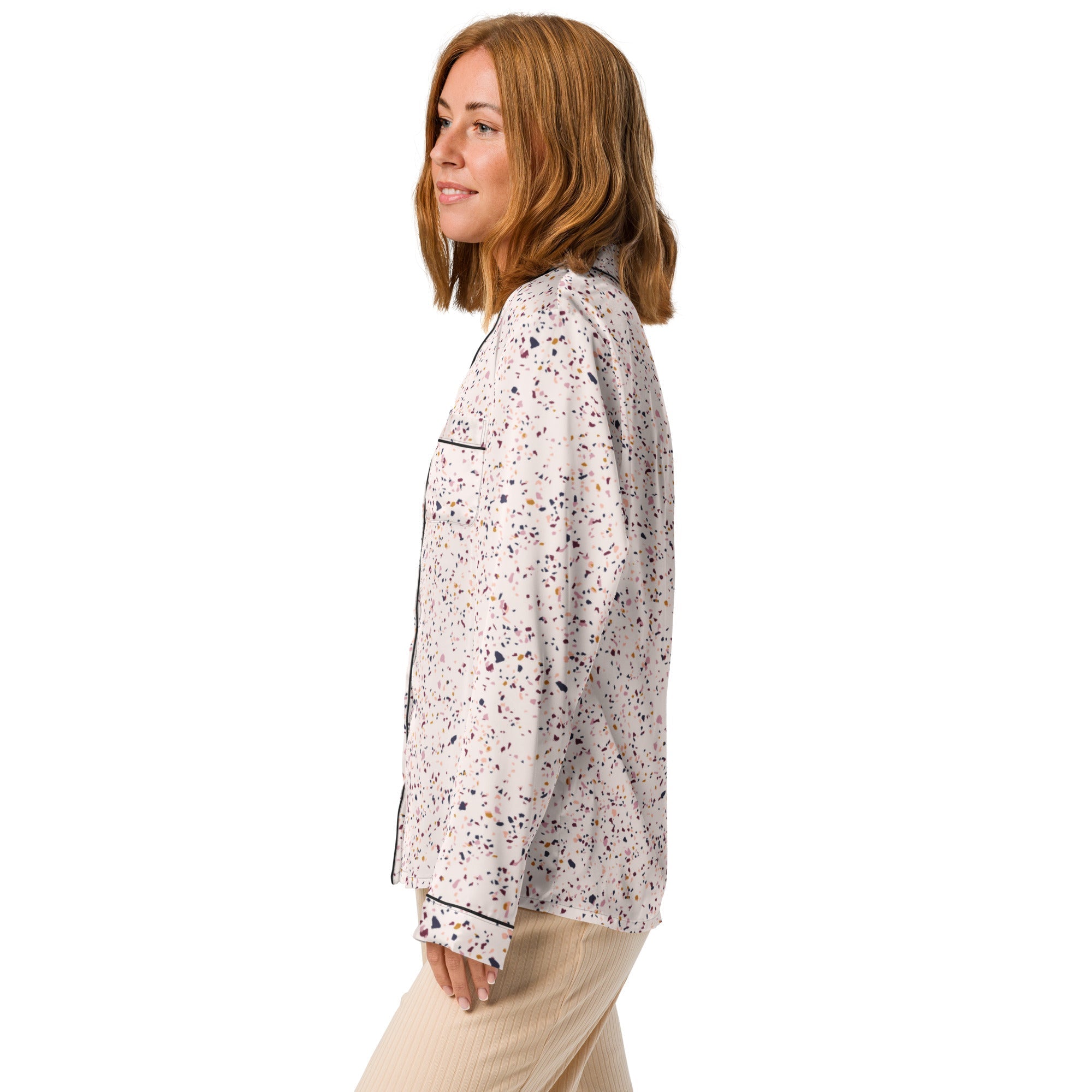 Women’s long sleeve pajama top pants set